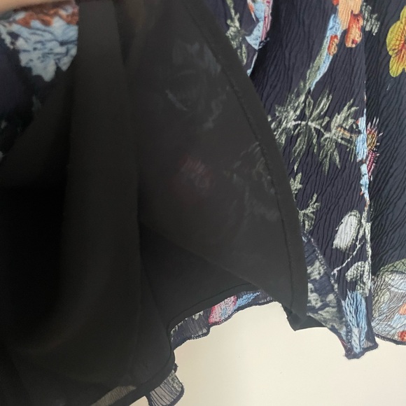 Anthropologie Foxidox Floral Print Short Sleeve Dress Size S - Picture 6 of 12